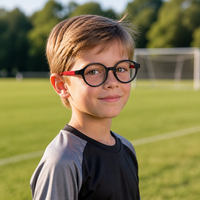 Lunettes anti-lumière bleue en silicone pour enfants, monture de lunettes pour enfants.