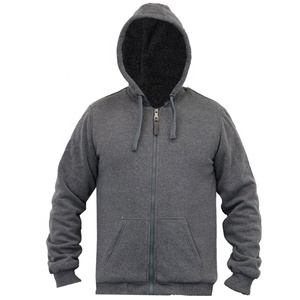 Custom Embroidery Fleece <b>Zip</b>-<b>Up</b> Athletic Hoodie for Men-Eco-Friendly Winter Sports Sweatshirt - Product Image 3