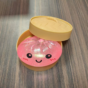 En stock: Juguete sensorial antiestrés de 8.5CM con forma de dumplings de maltosa brillantes, bolas de purpurina, juguete TPR Taba para Halloween - Product Image 3