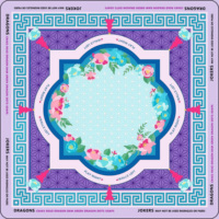 Tapis de mahjong Art déco moderne - Surface silencieuse et anti-bruit |   Nappe de luxe imperméable pour jeux de casino et poker