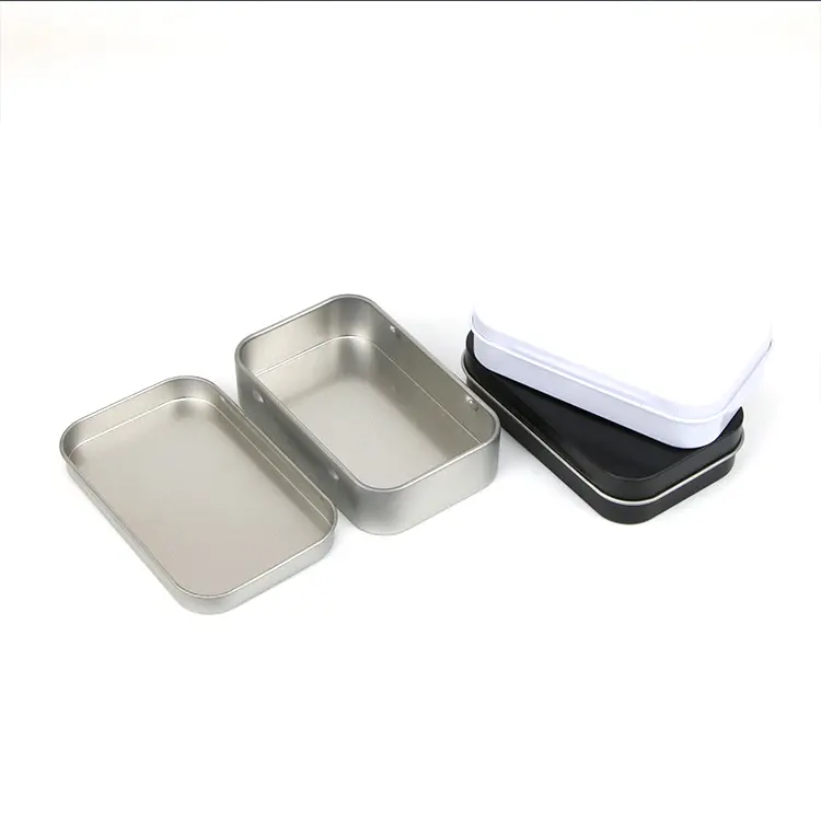 Custom Rectangular Coffee Tea Candy Spice Bean Packaging Tin Box Food Storage Safe Tin Can Metal Tinplate for Sale