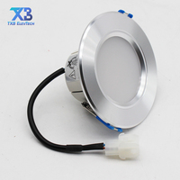 Plafonnier LED circulaire encastré en métal 408C-01 pour ascenseur, idéal pour hôtels, villas, entrepôts et éclairage automobile
