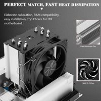 Produit Spot Thermalright AK90 V2 Noir CPU Air Refroidissement Slient Fan 92mm PWM Silent Fan CPU Refroidisseur