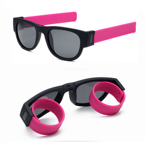 Muñeca Gafas de sol Plegable pulsera bofetada en Gafas de sol Gafas Plegable pulsera colorido Gafas de sol para hombres - Product Image 4