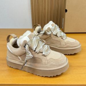 Designer Custom Made Luxury Brand's New Mel Winter Breathable Walking Casual <b>Woolen</b> Shoes Laces Low <b>Top</b> Snow Boots - Product Image 1