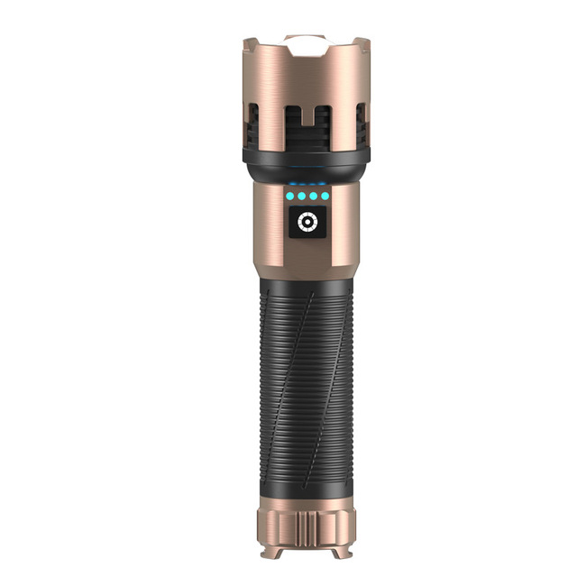 YesFire IP65 Waterproof Strong Light Flashlight Type-C Rechargeable Portable Outdoor Ultra-Bright Long-Range Adjustable Focus