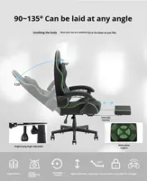 Chaise de jeu ergonomique personnalisée - Design moderne, cuir PU extensible, pivotant à 360 degrés, hauteur réglable, dossier haut, chaise d'ordinateur