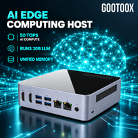 Mini PC de calcul IA en périphérie, bande passante 100 Go/s, mémoire unifiée jusqu'à 64 Go, 50 TOPS, inférence IA locale, ordinateur de périphérie IA, Ubuntu