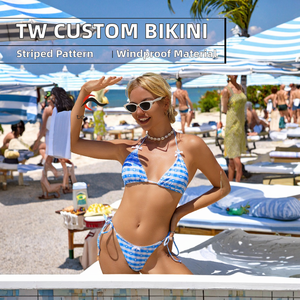 Conjunto de Bikini para Mujer TW, Logotipo Personalizado, Tankinis Estampados Bonitos, Floral, 2 Piezas - Product Image 2
