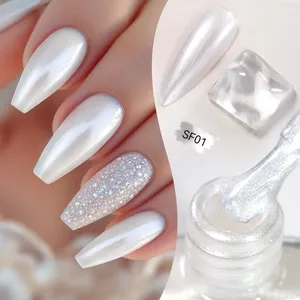 LILYCUTE Esmalte de Uñas con Purpurina de 7ml, Colorido, Brillante, con Purpurina y Perlas, Decoración de Uñas DIY, No Requiere Lámpara para Curar - Product Image 1
