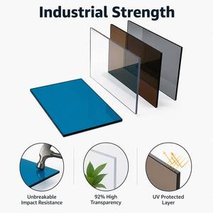 Lastra in <span class=keywords><strong>Policarbonato</strong></span> Solido <span class=keywords><strong>Trasparente</strong></span> UV da 3mm, 4mm, 5mm, 6mm, 8mm per Coperture - Product Image 3