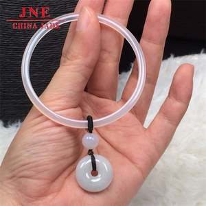 옥 징글 색상 + 평화 버클 팔찌 천연 옥수 마노 도매 - Product Image 1