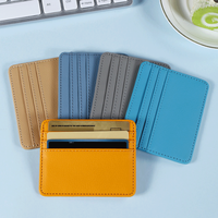 Petit MOQ, logo personnalisé, porte-cartes de crédit fin et élégant en PU, pochette pour cartes, portefeuille pour cartes, HASSION