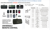 YET2236MKB Nuevo Duplicador de Control Remoto para Puerta de Garaje Multifrecuencia 280mhz-868mhz para Genie 890MAX 893MAX