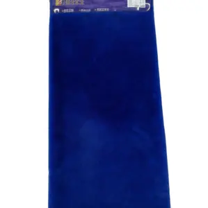 Tessuto di visone artificiale lavorato a maglia con stampa blu gemma calda all'ingrosso per cappotti autunnali e invernali