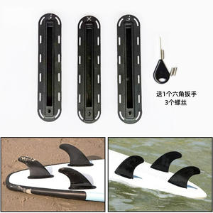 Aileron de planche de paddle Surf Tail avec trous pour boîtes de queue gauche, centrale et droite, boîte de quille Future Fin Box avec vis à emplacement clé - Accessoire de sport nautique - Product Image 3