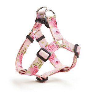 Conjunto de Arnés y Correa para Perro con Estampado Floral, Cierre de Hebilla Ajustable, Talla Pequeña, Estilo Adorable para Perros - Product Image 2
