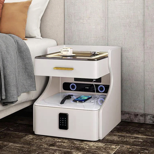 <strong>Smart</strong> <strong>Bedside</strong> <strong>Table</strong> with Wireless Charging Multi-functional Hotel Bedroom <strong>Bedside</strong> <strong>Table</strong> - Product Image 5