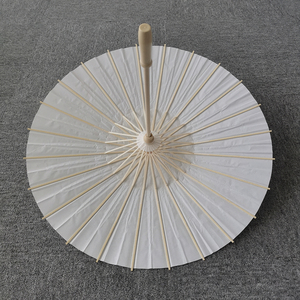 Parasol en papier pour mariage, <span class=keywords><strong>parapluie</strong></span> en papier pour fête, cadeau de fête, 60/80 cm, parapluies blancs pour la fête prénuptiale, centre de table, accessoires photo - Product Image 3