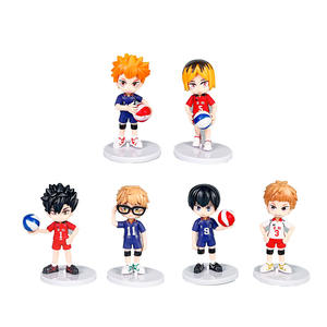 Venta al por mayor nuevo diseño figura de Anime japonés figuras de acción 8 piezas Premio juguetes sentado Hinata Shoyo Tobio Haikyuued estatua Figura - Product Image 5
