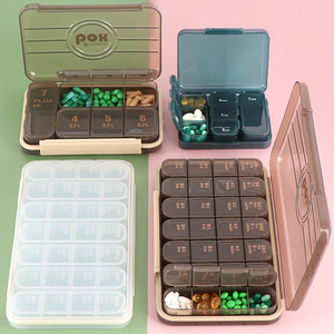 SUNSHING Waterproof Pill Container Customised One Month Pill Box Medicine Storage Case for Daily Pills & Supplements Organiser - Product Image 3