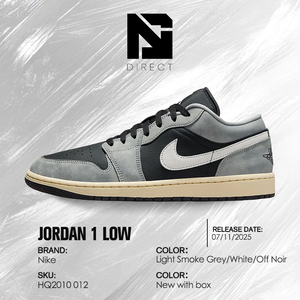 Air Jordan 1 Low 'Light Smoke Grey' Chaussures de sport légères pour la marche et la course, style décontracté, design tendance, printemps - Product Image 6