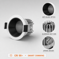 DGLUX Downlight LED Encastrable 7W 10W 20W Anti-éblouissement Dimmable Spot de Plafond CRI 90 DALI Triac 0-10V Tuya Intérieur