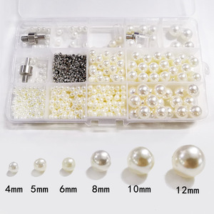 Fabricants vente en gros boîte ronde non poreuse perle vêtements cheveux boucles d'oreilles bricolage accessoires à la main collier bracel - Product Image 6