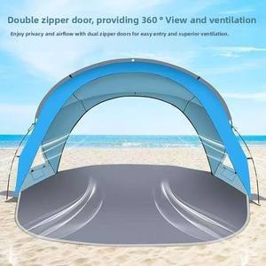Carpa de <span class=keywords><strong>Playa</strong></span> Portátil de Dos Habitaciones para las Cuatro Estaciones, Estilo Mongol, con Ventanas de Doble Puerta, Tela de Poliéster y Marco de Aluminio - Product Image 2