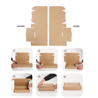 Boîtes d'expédition dures de taille personnalisée avec logo gaufrage carton ondulé noir pour chapeau tissu emballage boîte postale ondulée