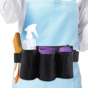 Waterproof Oxford Cloth Waist <b>Bag</b> With Multiple Pockets For Cleaning Tools And Outdoor Activities Unisex Gray And Black - Product Image 2
