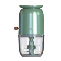 Keuken Camping Picknick Draagbare Mini Voedsel Chopper Elektrische Knoflook Chopper Met Schaal