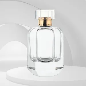 Nieuwe Custom Logo Parfum Botol Luxe Fabriek Prijs Vierkant Unieke Vormen Navulbare Pomp Spray Lege Glazen Parfum Fles
