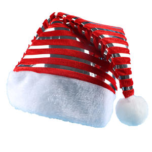 Chapeau de Noël en velours doré lustré <span class=keywords><strong>SANGOR</strong></span> marque 30x41cm accessoire chaud et accessoire de scène cadeau de Noël - Product Image 1