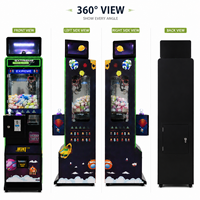 Máquina expendedora de grúas de juguete arcade Smart PCB EXTREME MINI con tira de luces LED brillantes para centro de entretenimiento