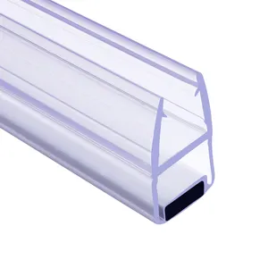 GUIDA 716009 Melengkung Mandi Shower Layar Plastik Segel untuk 6-12Mm Kaca Kandang Pintu Shower Pintu Strip Magnetik