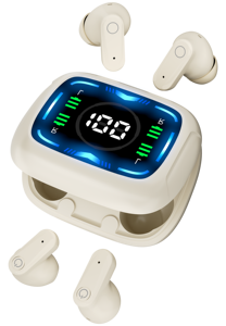 หูฟังเกมมิ่งแบบใส่ในหู Tour J33 พร้อมระบบตัดเสียงรบกวน สำหรับเล่นกีฬา ไร้สาย พร้อมหน้าจอดิจิตอล รองรับ Bluetooth 5.4 กันน้ำระดับ IPX5 - Product Image 4