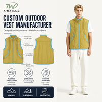 Gilet d'été léger et à séchage rapide sans manches pour activités sportives en extérieur, col montant, vente en gros pour fournisseurs