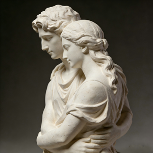 Статуэтка влюблённых из смолы ручной работы, ручной росписи, любого размера и цвета, с индивидуальным дизайном упаковки, для домашнего декора (OEM/ODM) - Product Image 5