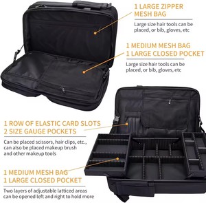 Mochila Multifuncional para Peluquería, Bolsa de Transporte con Múltiples Bolsillos para Herramientas de Peluquería, Mochila de Viaje para Barberos - Product Image 2