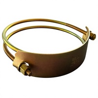 Collier de serrage pour tuyau de 8 pouces, double fil, galvanisé, robuste, pour irrigation agricole, raccordement de tuyaux en caoutchouc, OEM, garantie 3 ans