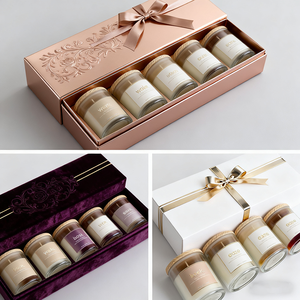 JIANMEI Luxury Soy Wax Aromatherapy Scented <strong>Candles</strong> Wholesale Custom <strong>Gift</strong> <strong>Set</strong> Private Label Diwali Bars Home Decor - Product Image 2