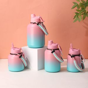 Custom 500ml 750ml 1000ml 1500ml Double Wall Stainless Steel 304 Vacuum Insulated Water Bottle <b>Large</b> Capacity Belly <b>Cup</b> - Product Image 1