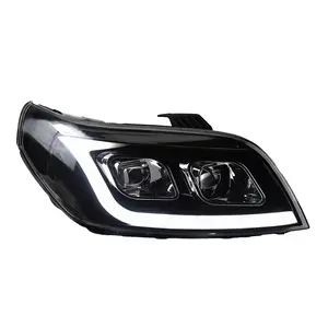 AKD-faro delantero para coche, luz LED para Lova Chevrolet, lente de proyector Aveo, accesorios automotrices de señal