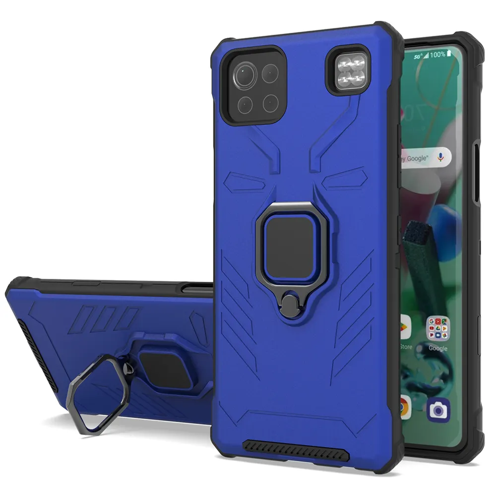 Doble capa de protección 360 anillo fundas funda para teléfono móvil para LG K92 Q92 5G K53 Aristo 6