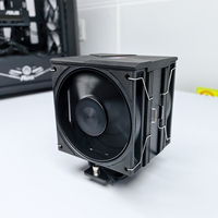 Refroidisseur de processeur en cuivre à double ventilateur, 6 caloducs, éclairage ARGB, haute performance, pour boîtier d'ordinateur de jeu, compatible Intel