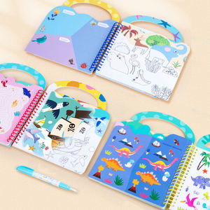 Buku gambar air ajaib portabel anak-anak bayi mainan pendidikan dini coretan warna-warni buku ajaib air - Product Image 2