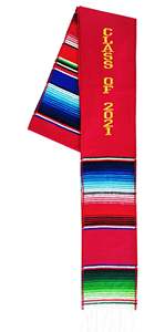 Class of 2026 <strong>Mexican</strong> Serape Jorongo Graduation Stole Multifunctional Graduation Sash <strong>Party</strong> <strong>Supplies</strong> for Graduation Ceremonies - Product Image 3