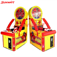 Machine de jeu d'arcade de boxe à monnayeur, avec fonctions de frappe, de coup de pied et de tir, pour entraînement de force Hercules, construction en plastique et métal, version anglaise