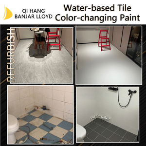 สีเคลือบกระเบื้องเซรามิก เปลี่ยนสีได้ กันน้ำ แห้งเร็ว สำหรับพื้นและผนังห้องน้ำ - Product Image 3